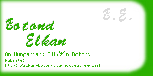 botond elkan business card